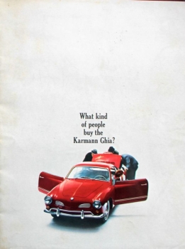 Volkswagen Karmann-Ghia Modelprogram 1966 Carbrochure (2208)